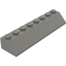 LEGO Dark Gray Slope 2 x 8 (45°) (4445)