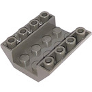 LEGO Grigio scuro Pendenza 4 x 4 (45°) Doppio Invertito con Open Centro (Nessun foro) (4854)