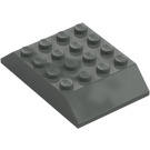 LEGO Grigio scuro Pendenza 4 x 6 (45°) Doppio (32083)