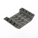 LEGO Mørkegrå Skråning 4 x 6 (45°) Dobbelt Inverteret med Open Centrum med 3 huller (30283 / 60219)