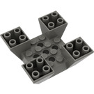 LEGO Grigio scuro Pendenza 6 x 6 x 2 (65°) Invertito Quadruple (30373)