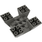 LEGO Dark Gray Slope 6 x 6 x 2 (65°) Inverted Quadruple (30373)
