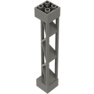 LEGO Dark Gray Support 2 x 2 x 10 Girder Triangular Vertical (Type 1 - Solid Top, 3 Posts) (30517)