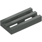 LEGO Dark Gray Tile 1 x 2 Grille (with Bottom Groove) (2412 / 30244)