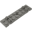 LEGO Tummanharmaa Juna Track Sleeper Levy 2 x 8 kaapeliurilla (4166)