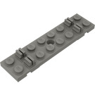 LEGO Dark Gray Train Track Sleeper Plate 2 x 8 with Cable Grooves (4166)