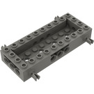 LEGO Dunkelgrau Wagon Unterseite 4 x 10 x 1.3 mit Seite Pins (30643)