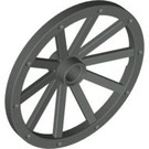 LEGO Dark Gray Wagon Wheel Ø43 x 3.2 with 10 Spokes (33211)