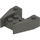 LEGO Dark Gray Wedge 3 x 4 without Stud Notches (2399)