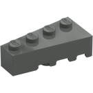 LEGO Gris oscuro Cuña Ladrillo 2 x 4 Izquierda (41768)