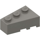 LEGO Gris foncé Coin Brique 3 x 2 La gauche (6565)
