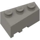 LEGO Donkergrijs Wig Steen 3 x 2 Rechts (6564)