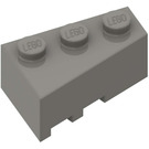 LEGO Gris foncé Coin Brique 3 x 2 Droite (6564)
