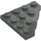 LEGO Dark Gray Wedge Plate 4 x 4 Corner (30503)