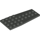 LEGO Dark Gray Wedge Plate 4 x 9 Wing without Stud Notches (2413)