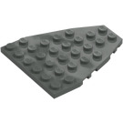 LEGO Dark Gray Wedge Plate 7 x 6 with Stud Notches (50303)