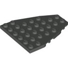 LEGO Dark Gray Wedge Plate 7 x 6 with Stud Notches (50303)