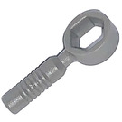 LEGO Grigio scuro Wrench con chiuso Estremità Maniglia a 6 nervature