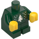 LEGO Vert Foncé Bébé Corps avec Jaune Mains avec Noël Arbre (25128)