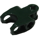 LEGO Dark Green Ball Connector with Perpendicular Axelholes and Flat Ends and Smooth Sides and Sharp Edges and Closed Axle Holes (60176)