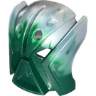 LEGO Dark Green Bionicle Mask Kanohi Matatu with Pearl Light Gray Fade to Top (32570)