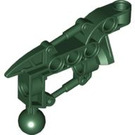 LEGO Donkergroen Bionicle Toa Arm / Been met Joint, Bal Cup, en Spike (50922)