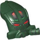 LEGO Dark Green Bionicle Toa Mahri Kongu Head (60144)