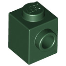 LEGO Vert foncé Brique 1 x 1 avec Stud sur Une Côté (87087)