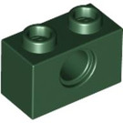 LEGO Vert foncé Brique 1 x 2 avec Trou (3700)