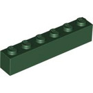 LEGO Vert foncé Brique 1 x 6 (3009)