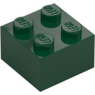 LEGO Tmavě zelená Kostka 2 x 2 (3003 / 6223)