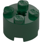 LEGO Dark Green Brick 2 x 2 Round (3941 / 6143)