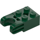 LEGO Mørk grønn Kloss 2 x 2 med Kuleleddssokkel (67696)