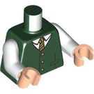 LEGO Tmavě zelená BTS V Minifigurka Trup (973 / 76382)