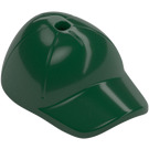 LEGO Dark Green Cap with Short Curved Bill with Hole on Top (11303)