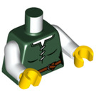 LEGO Dark Green Castle Woman with Dark Green Dress Minifig Torso (973 / 76382)