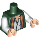 LEGO Donkergroen Cook Torso (973 / 76382)
