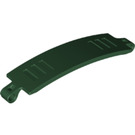 LEGO Dark Green Curved Panel 13 x 2 x 3 with Pin Holes (18944 / 28923)