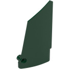 LEGO Dark Green Curved Panel 17 Left (64392)