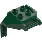 LEGO Mørk grønn Design Kloss 4 x 3 x 3 med 3.2 Shaft (27167)