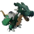 LEGO Dark Green Duplo Dragon Large with tan Underside (52203)