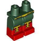 LEGO Donkergroen El Dorado Minifiguur Heupen en benen (3815 / 36204)