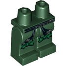 LEGO Donkergroen Evil Green Ninja Minifigure Heupen en benen (3815 / 21680)
