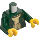 LEGO Dark Green Female Sailor Minifig Torso (973 / 76382)