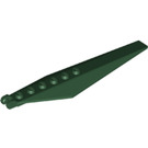 LEGO Dark Green Hinge Plate 1 x 12 with Angled Sides and Tapered Ends (53031 / 57906)