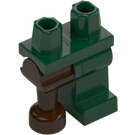 LEGO Dark Green Hips with Dark Green Left Leg and Dark Brown Peg Leg (84637)