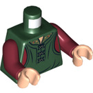 LEGO Mørkegrøn King Theoden Torso (973 / 76382)