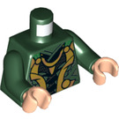 LEGO Dark Green Loki Minifig Torso (973 / 76382)