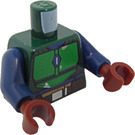 LEGO Dark Green Mandalorian Tribe Warrior with Green Helmet Minifig Torso (973 / 76382)