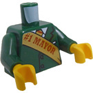 LEGO Dark Green Mayor Fleck in Corn Cob Costume Minifig Torso (973 / 76382)
